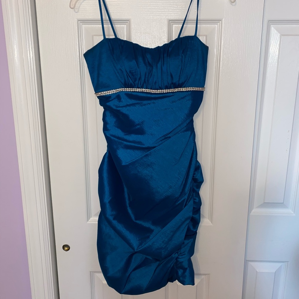 Blue cocktail dress